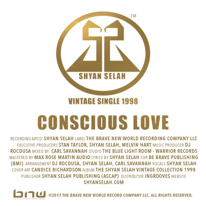 Shyan Selah - Conscious Love - single artwork
